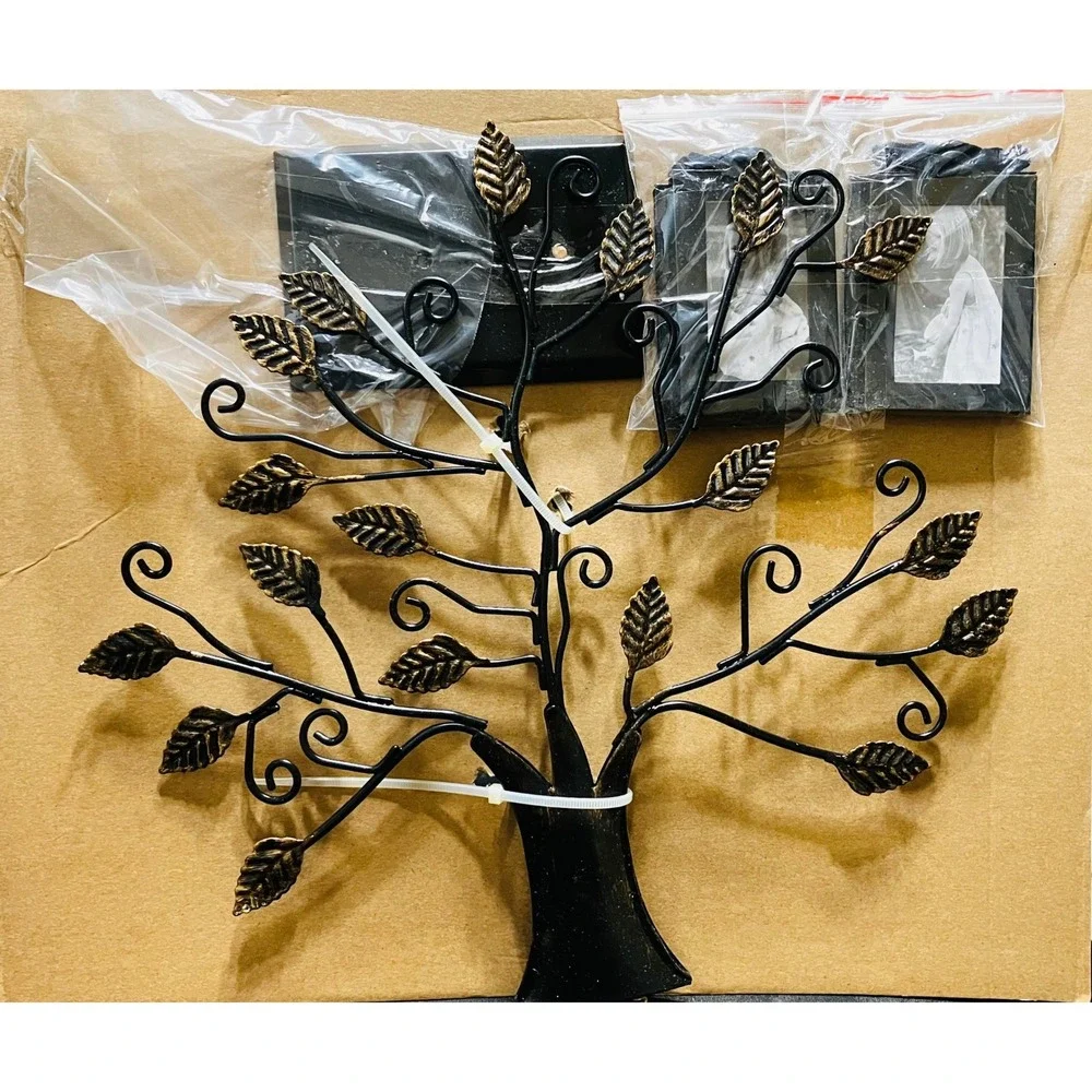 Cole Street Tree of Life Picture‎ Frame Holder Bronze NEW 4-Photo 2x3